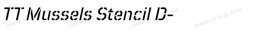TT Mussels Stencil D字体转换